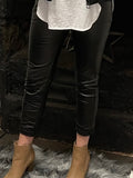 Italian Star Wet Look Joggers