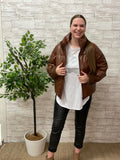 Pixie Puffer Jacket/Brown